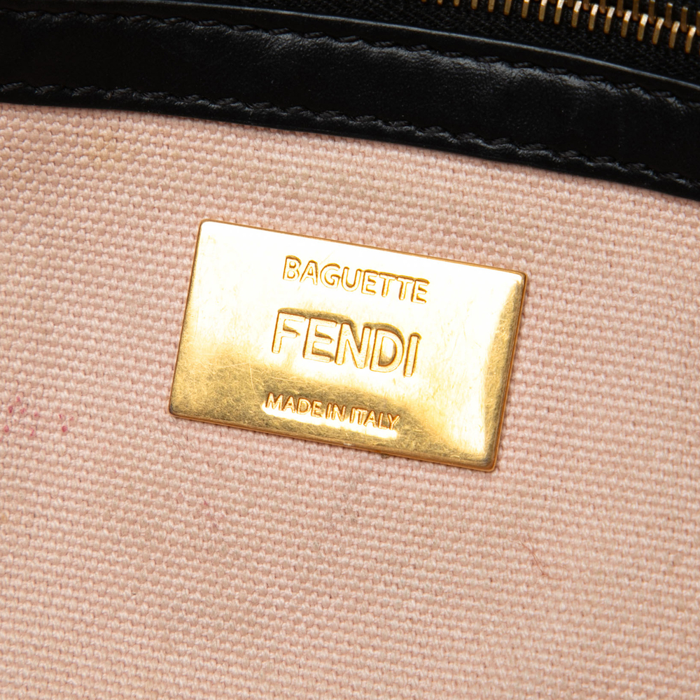 Pre-Loved Fendi Zucca Embroidered Canvas Baguette Satchel - Picture 5 of 6